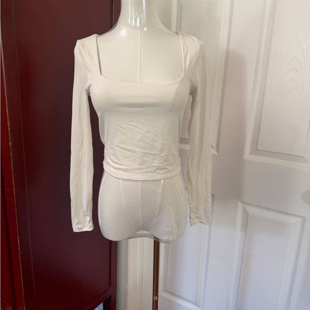Reflex Off-White Long Sleeve Top